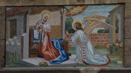 La devozione - immagini sacre sulle mura delle case - Frosinone